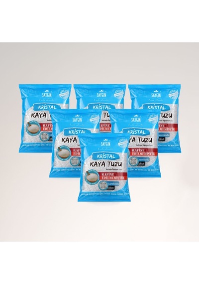 Saygın Kaya Tuzu Öğütme 6 x 500 G