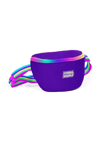 Coral High Kids Mor Rainbow Fermuarlı Bel Çantası 11554 Mor