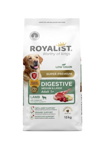Super Premium Digestive Kuzu Etli Orta Ve Büyük Irk Yetişkin Köpek Maması 15 Kg