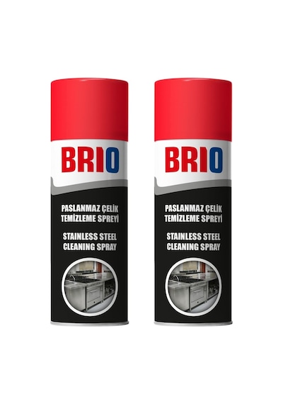 Brio Paslanmaz Çelik Temizleme Spreyi 2'li 400 Ml