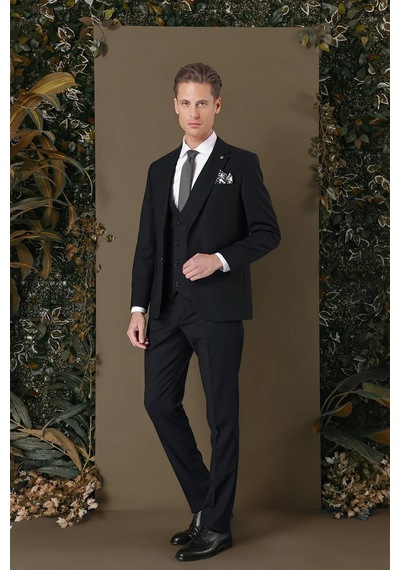 Efor Tk 887 Slim Fit Siyah Klasik Takım Elbise Siyah Efor Tk 887 Slim Fit Siyah Klasik Takım Elbise Siyah