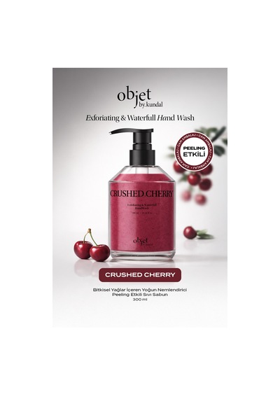 Peeling Etkili Nemlendirici Sıvı Sabun Kundal Exfoliating & Waterfull Hand Wash Crushed Cherry