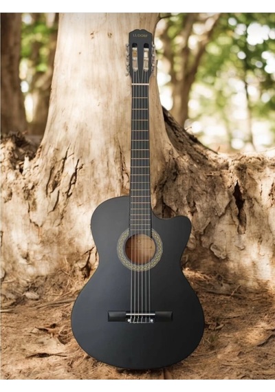 Ludorf Klasik Gitar Ry1967 Siyah Sap Ayarlı Klasik Gitar Taşıma Çantası-pena Seti-kapo Hediyeli