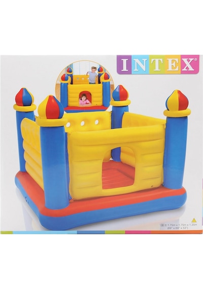 Intex 48259 Şişme Zıplama Oyun Havuzu Jump-O-Lene Kale Fedaisi Oy Çok Renkli