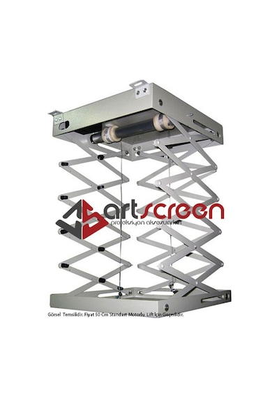 Artscreen 50X50 Cm Motorlu Kumandalı Projeksiyon Lift