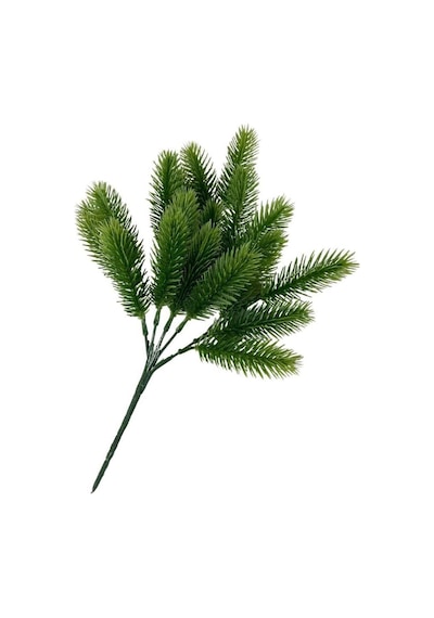 Nettenevime Yapay Çiçek Ponpon Çam Garnitür Aradal Dekoratif Yapay Bitki 30cm Çok Renkli