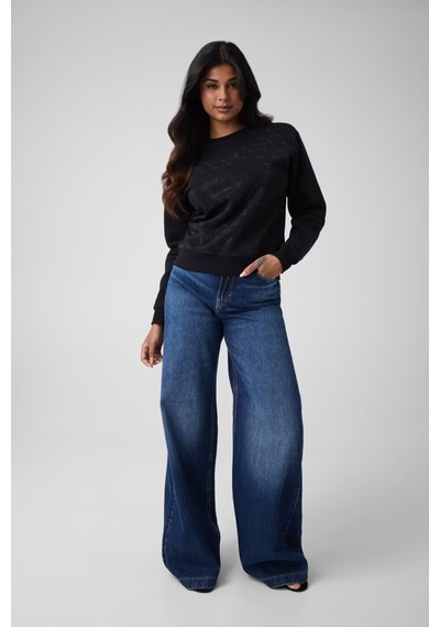 Guess Crysta Kadın Sweatshirt W6bq14k6060 Siyah
