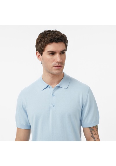 Nautica Erkek Mavi Regular Fit Kısa Kollu Triko Düz S65114t