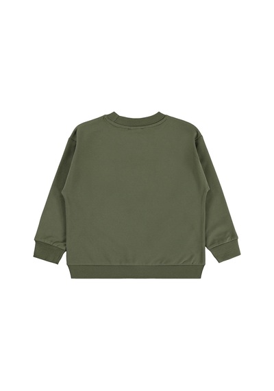 Civil Boys Basic 6-9 Yaş Sweatshirt - Haki Koyu Haki
