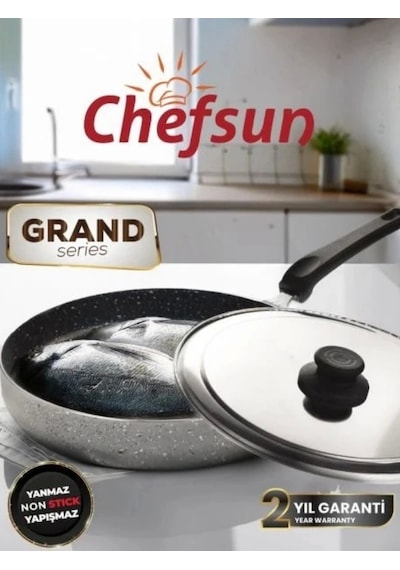 Granit Balık Tavası 34 Cm Çok Renkli