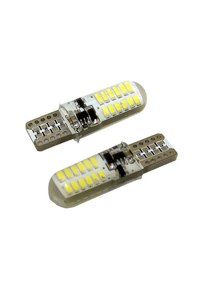 Space Led Ampul T10-12smd Çakarlı Beyaz 2'li Set 12v / Laam630 Renkli
