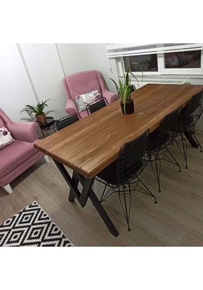 Doğal Ahşap Mutfak Masası-70-180