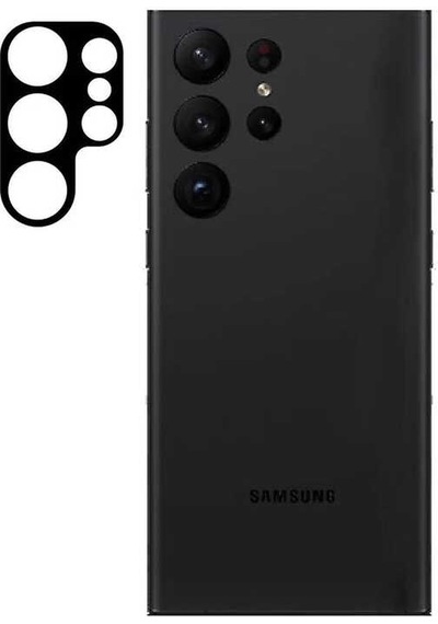 Samsung Uyumlu Galaxy S23 Ultra Zore 3d Kamera Camı Siyah