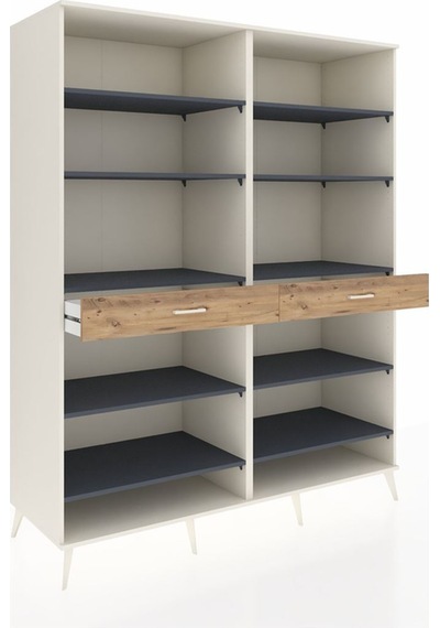 Kronos Gardrop 10 Raflı 2 Çekmeceli 176x59x221 Aytaşı-antrasit/çam Antrasit/çam Kronos Gardrop 10 Raflı 2 Çekmeceli 176x59x221 Aytaşı-antrasit/çam Antrasit/çam