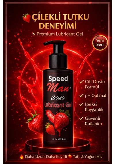 Speed Man Çilekli Kayganlaştırıcı Jel 150 ML