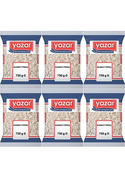 Yazar Basmati Pirinç 6 x 750 G
