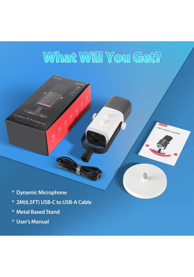 Podcast Stüdyosu Akışı İçin Usb Xlr Mikrofon, Dinamik Mikrofon Oyun Bilgisayarı, Ps4/5 Mac Mixer Ses Kartları İç