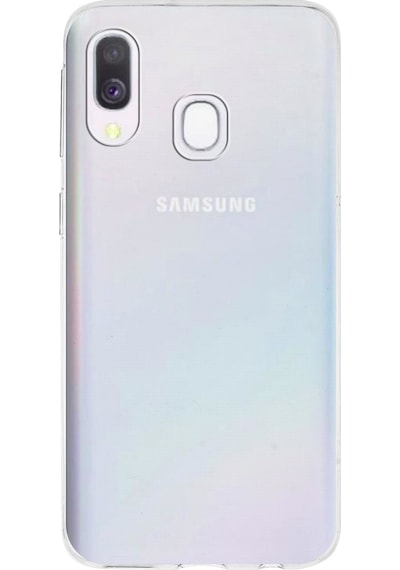 Samsung Galaxy Uyumlu A40 1mm Silikon Şeffaf Kapak