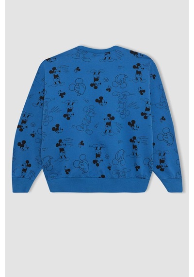 Defacto Kız Çocuk Disney Mickey & Minnie Oversize Fit Bisiklet Yaka Sweatshirt B9882A824SPBE776 Mavi Defacto Kız Çocuk Disney Mickey & Minnie Oversize Fit Bisiklet Yaka Sweatshirt B9882A824SPBE776 Mavi