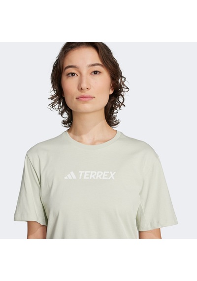 Adidas Terrex Classic Logo Kadın Yeşil T-shirt Jf9133 Yeşil