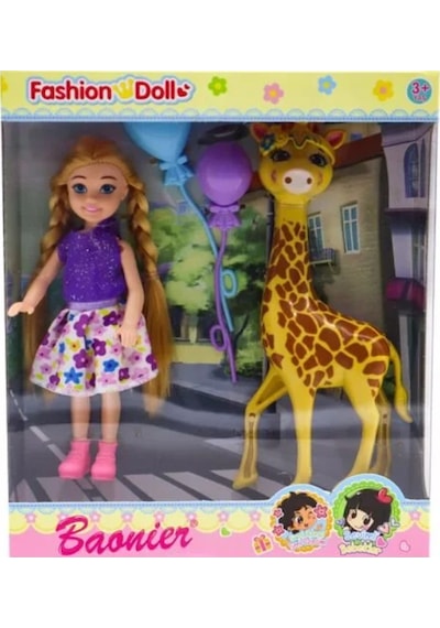 Baonier Zürafalı Mini Kız Bebek