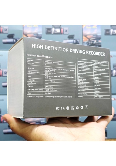 4k Ultra Hd Vehicle Blackbox Dvr Dual Lens Araç İçi Kamera - Wdr Gece Görüşlü Çift Kameralı Yol Kayıt Cihazı