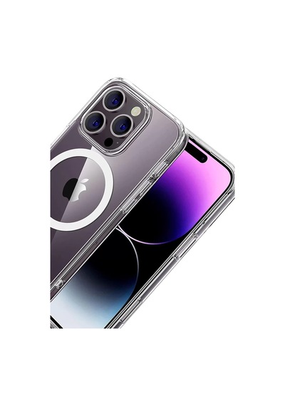 Newface Apple İphone 16 Pro Max Combo Sert Şeffaf Magsafe Kapak - Şeffaf