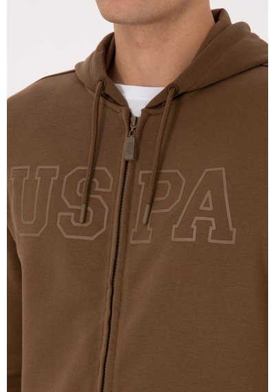 U.s. Polo Assn. Erkek Haki Hırka Örme 50313719-vr027 Haki