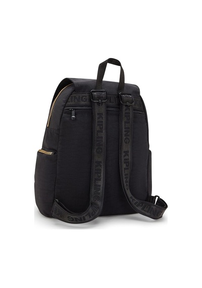 Kipling Kıplıng City Zip S Küçük Boy Sırt Çantası Siyah Glorıous Gold Siyah