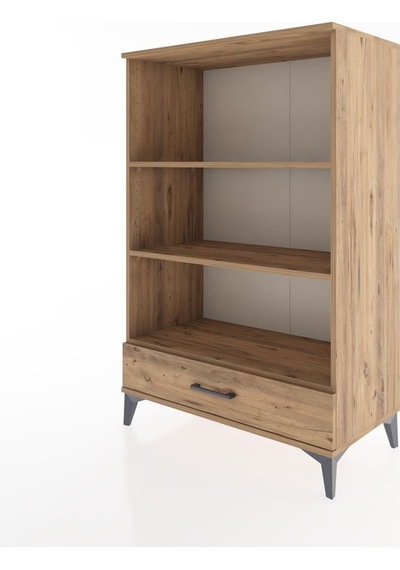 Hyperion Dolap 3 Raflı Tek Çekmeceli 88x44x134 Çam-çam Çam