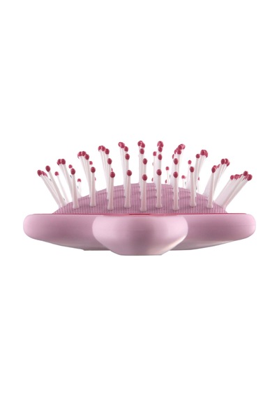 Beauty Pro Puf Açma Tarama Saç Fırçası - Geniş Yüzey Soft Touch Hava Yastıklı Puf Saç Fırçası Pembe