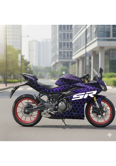 Cf Moto 250sr Parçalı Kaplama Folyo Sticker