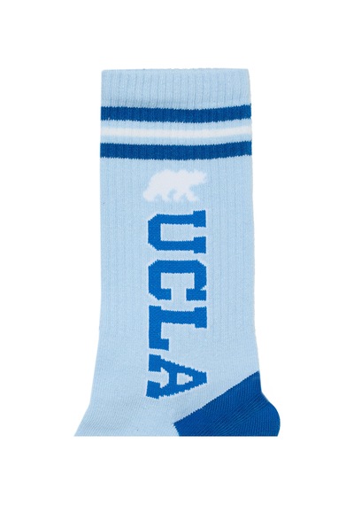 Ucla Ardelle 2'li Ekru-mavi Uzun Jakarlı Pamuk Standard Fit Unisex Çorap