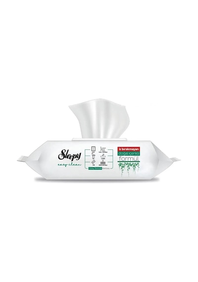 Sleepy Easy Clean Beyaz Sabun Katkılı Yüzey Temizlik Islak Havlusu - 100'lü 5 Paket Tekli