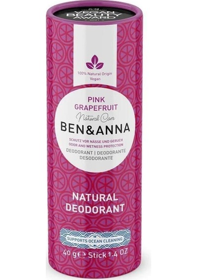 Ben & Anna Pink Grapefruit Vegan Deodorant Stick 40 G