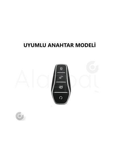Byd Atto 3 Seal U Anahtar Parlak Tpu Anahtar Kılıfı Kırmızı- 1 Adet