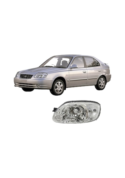 Far Sol Manuel Beyaz Sinyalli Hyundaı Accent Admıre 2003-2006