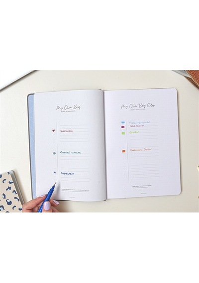 17x24 Keten Noktalı Bullet Journal Defter Koala