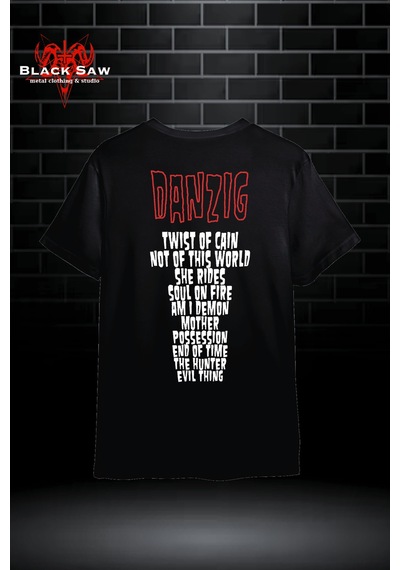 Noıssey Danzig Twist Heavy Metal Kodsiyahsaw Siyah