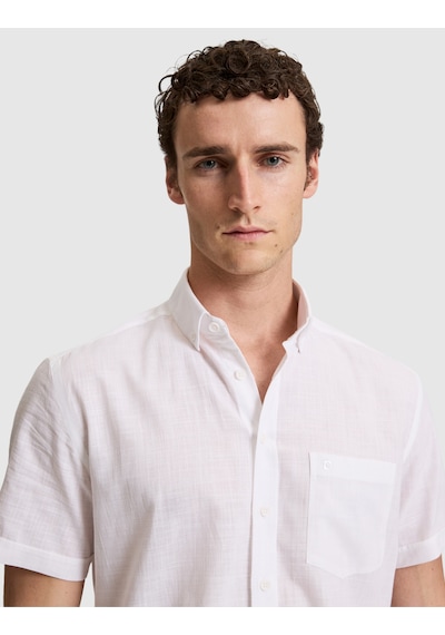 Pierre Cardin Erkek Beyaz Gömlek Kısa Kollu 50320916-vr013