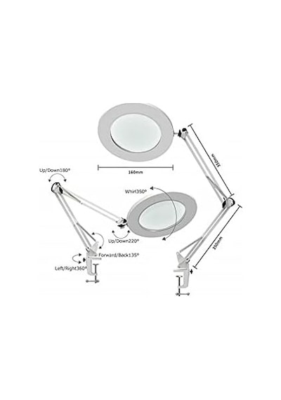 Katlanabilir Ayarlanabilir Led Işıklı Masaüstü Büyüteç