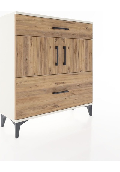 Arges Şifonyer 2 Raflı 2 Çekmeceli 2 Kapaklı 88x30x96 Aytaşı-çam Aytaşı