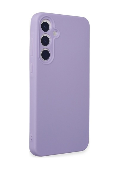 Samsung Uyumlu Galaxy A55 5g Uyumlu Kılıf Nano İçi Kadife Silikon - Lila