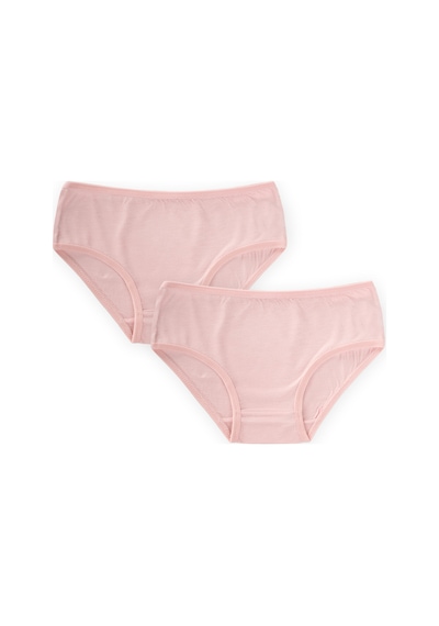 Cigit İkili Biyeli Slip Külot 2-9 Yaş Pudra Pembe Pudra