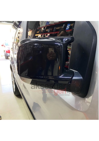 Fiat Fiorino Batman Yarasa Ayna Kapağı 2009-2022 Uyumlu Parlak Siyah Piano Black
