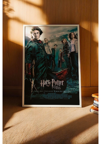 Harry Potter Ateş Kadehi Çerçeveli Tablo - Lüks Goblet Of Fire Sinematik Film Posteri Duvar Dekoru Beyaz Harry Potter Ateş Kadehi Çerçeveli Tablo - Lüks Goblet Of Fire Sinematik Film Posteri Duvar Dekoru Beyaz
