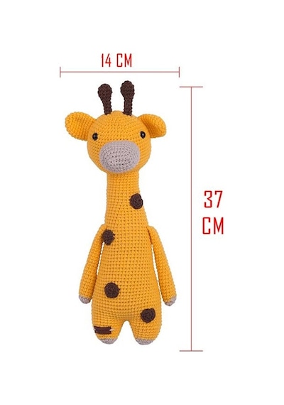 Amigurumi Organik Oyuncak-uyku Arkadaşı -örme Zürafa Bebek