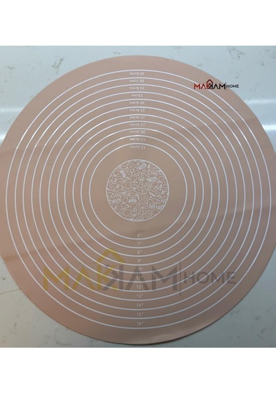 Silikon Pişirme Pasta Mat Seti, Ölçülerle Hamur Açma Seti Silikon Yapışmaz Mat, Pasta, Kabuk, Kurabiye, Ekmek, Ha