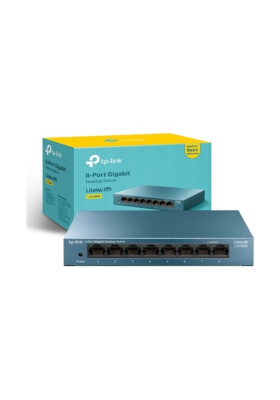 Tp-lınk Litewave 8 Port Ls108g 10/100/1000 Gigabit Çelik Kasa Switch