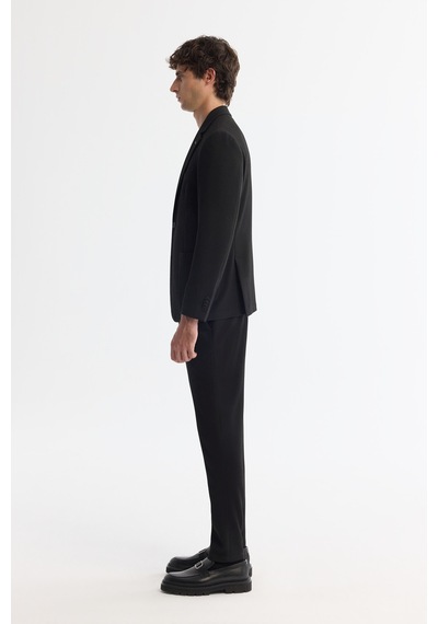 Avva Erkek Siyah Mono Yaka Bi-stretch Blazer Comfort Slim Fit Ceket A42y4011 Avva Erkek Siyah Mono Yaka Bi-stretch Blazer Comfort Slim Fit Ceket A42y4011